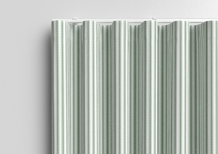 Lace Stripes, Emerald - Made to Measure Curtains - Image 13